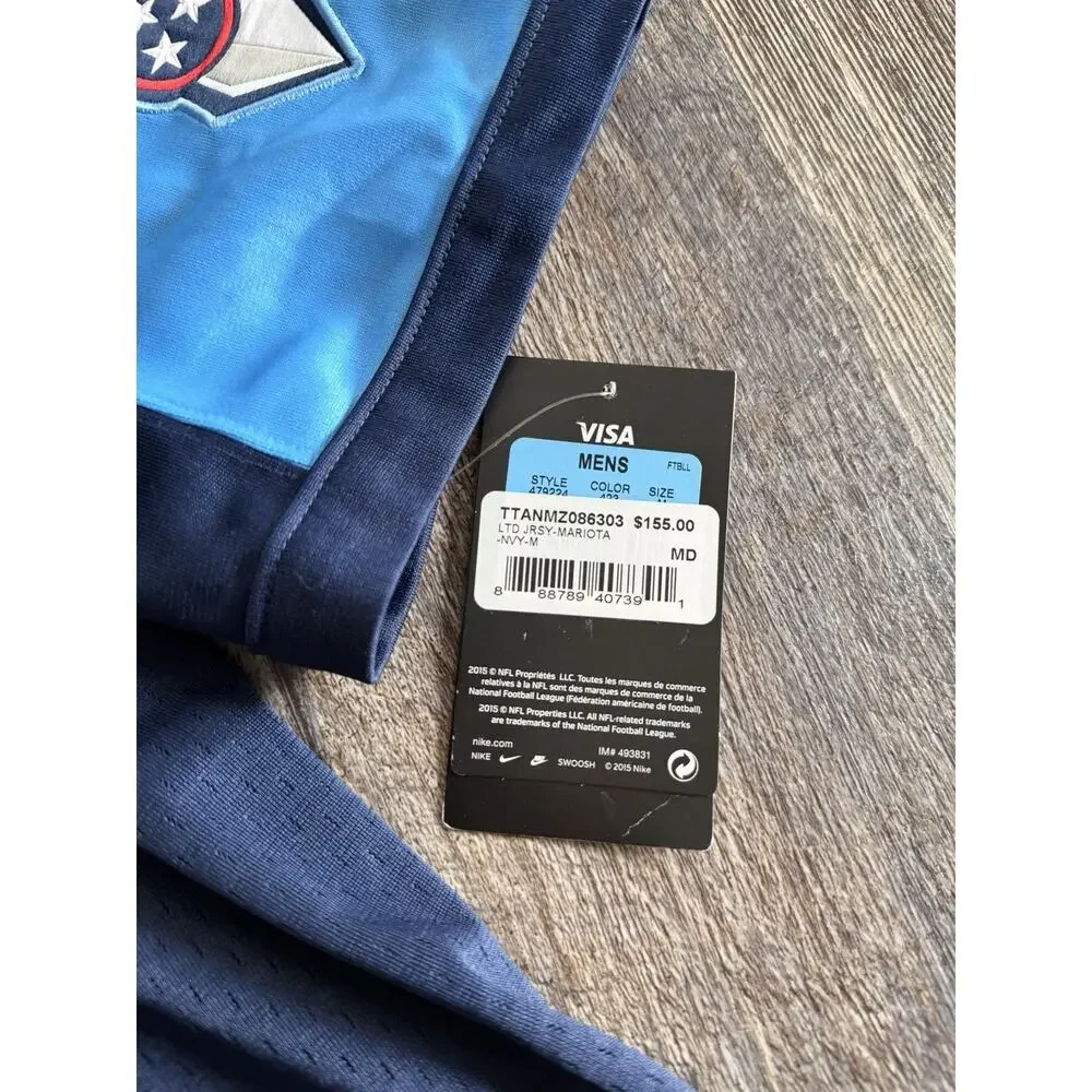 Nike Tennessee Titans Marcus Mariota Jersey Size M Navy Blue NWT